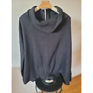 Free People Juicy Long Sleeve Ribbed Thermal Oversized Medium